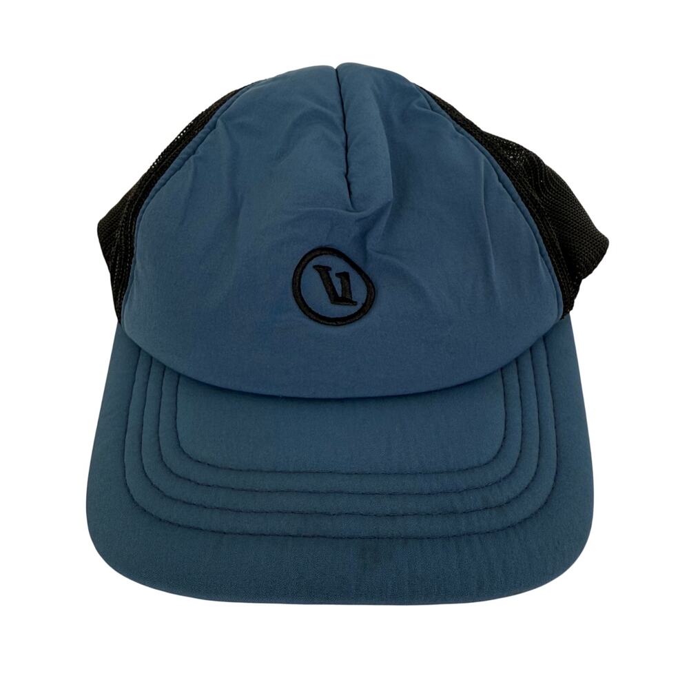 Vuori Unisex Inspired Foam Trucker Mesh Back Unisex Snap Closure Blue/Black Hat